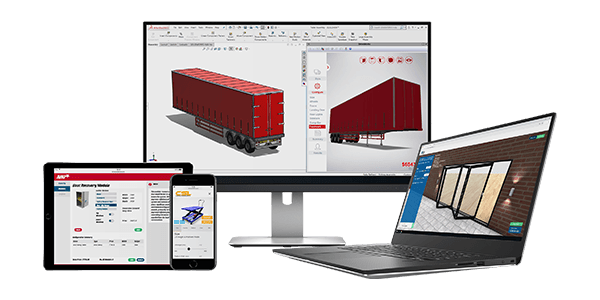 3D configurators on different devices using DriveWorks SOLIDWORKS® part, assembly and drawing automation.