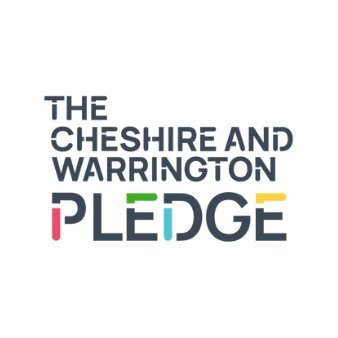 The Cheshire and Warrington Pledge logo.