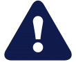 An icon showing an exclamation mark in a triangle.