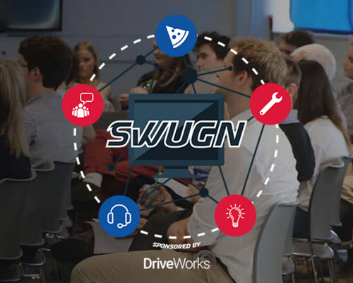 SWUGN - supported by DriveWorks logo
