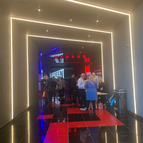 A picture of the Cineworld foyer.