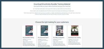 DriveWorks training manual page.