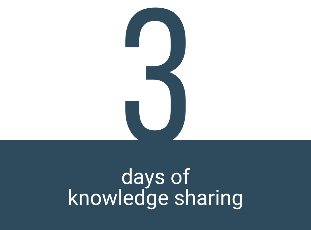 3 days of knowledge sharing