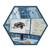 A hexagonal icon showing SOLIDWORKS on a screen with DriveWorks open and running.