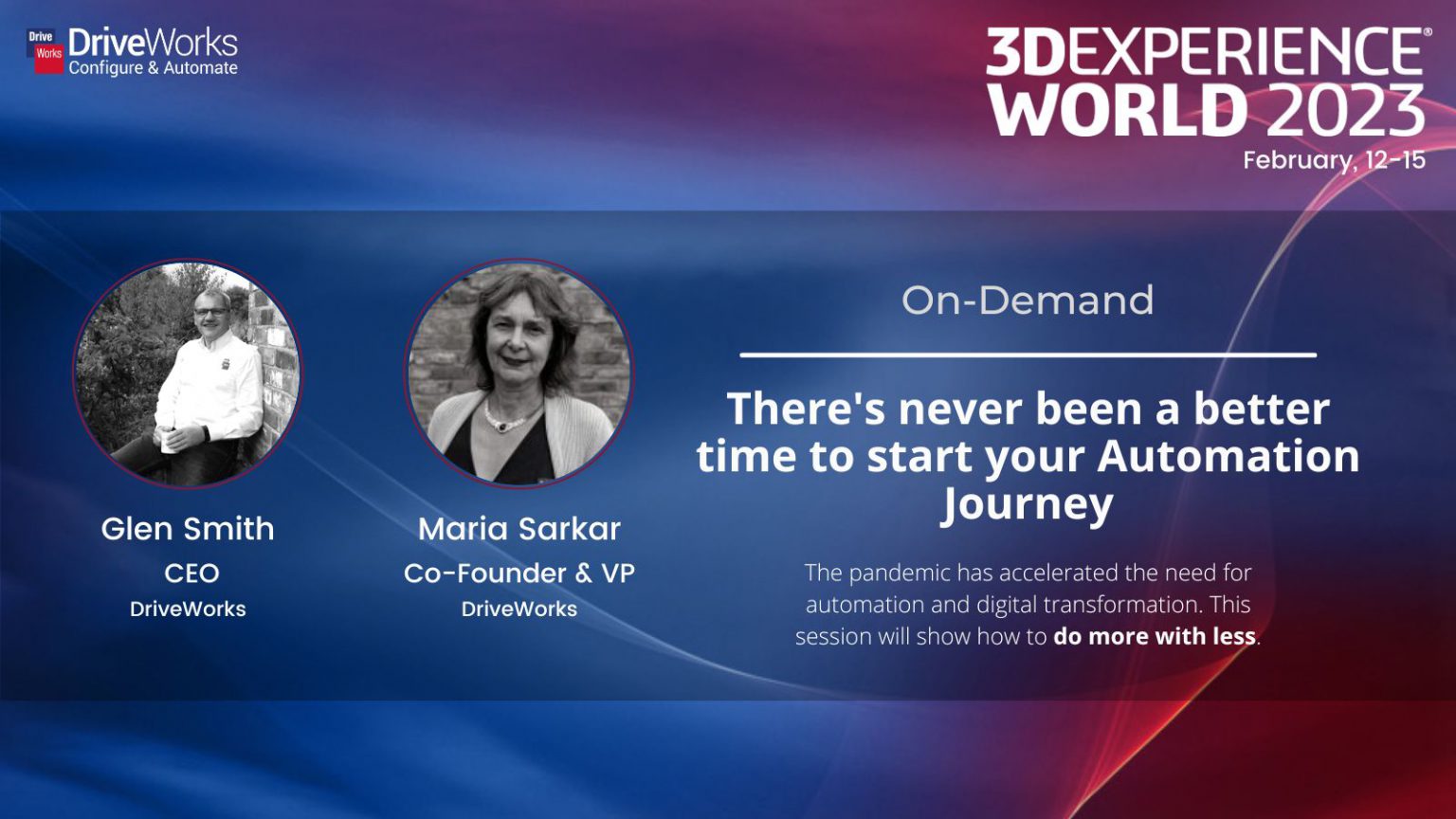 DriveWorks Sessions at 3DEXPERIENCE World 2023 - DriveWorks
