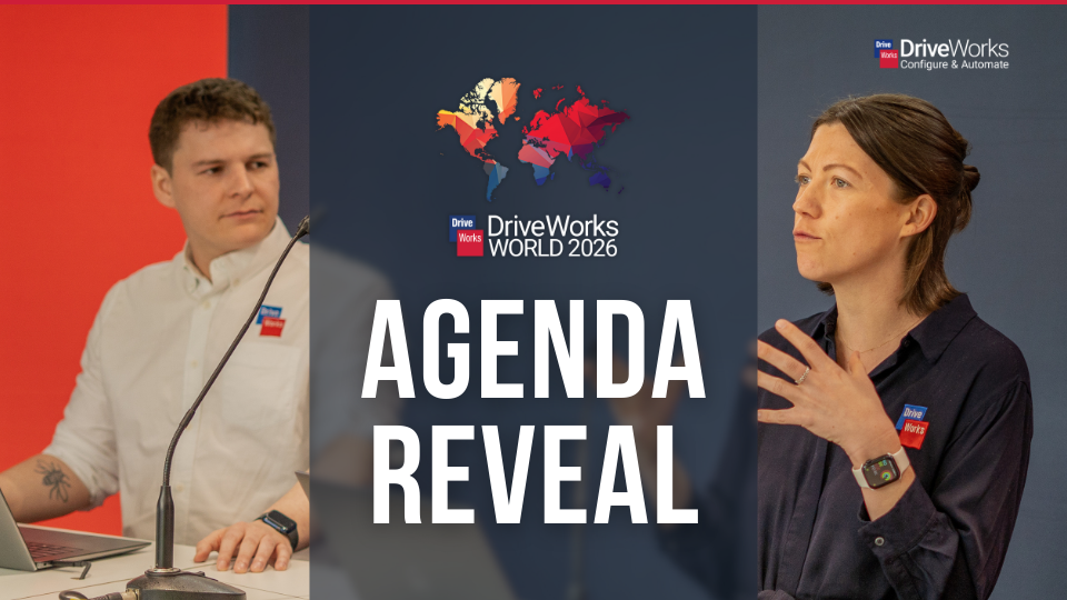 DriveWorks World 2026 agenda reveal