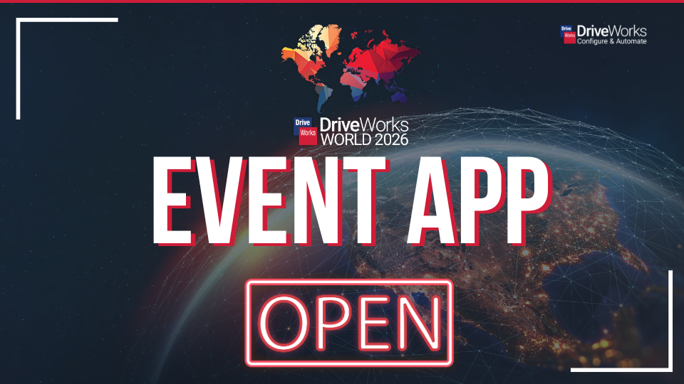 DriveWorks World 2026 event app open