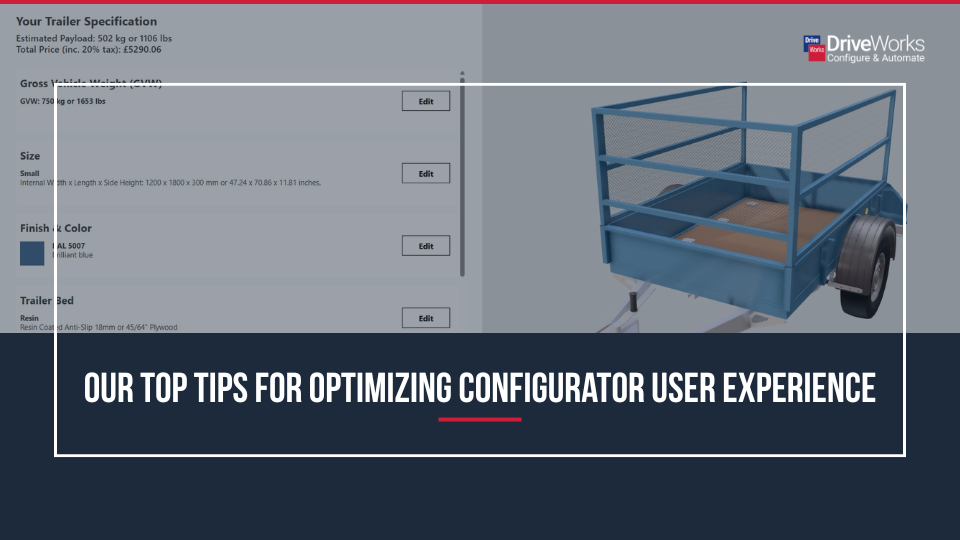 Our top tips for optimizing configurator user experience